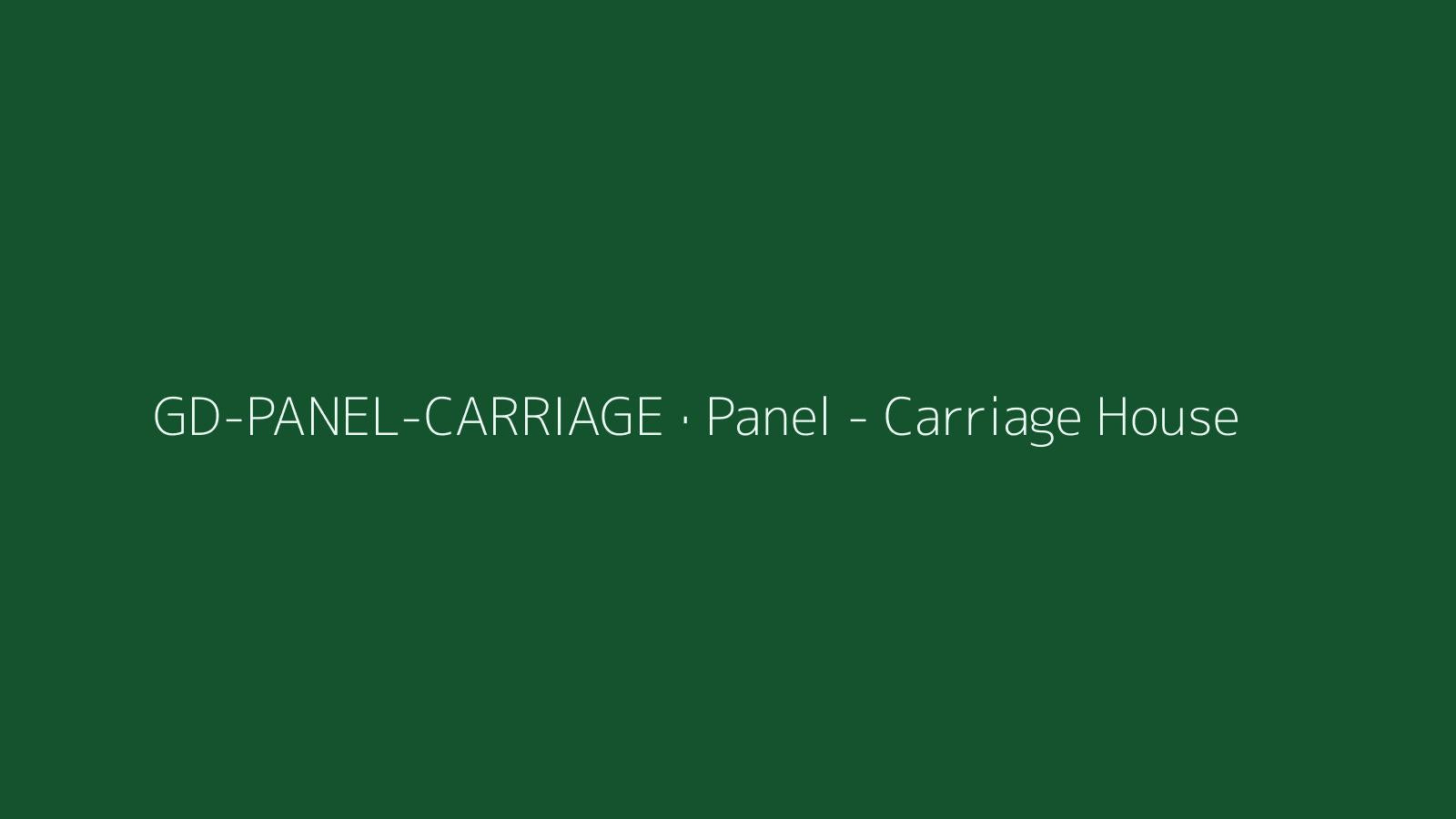 Panel - Carriage House